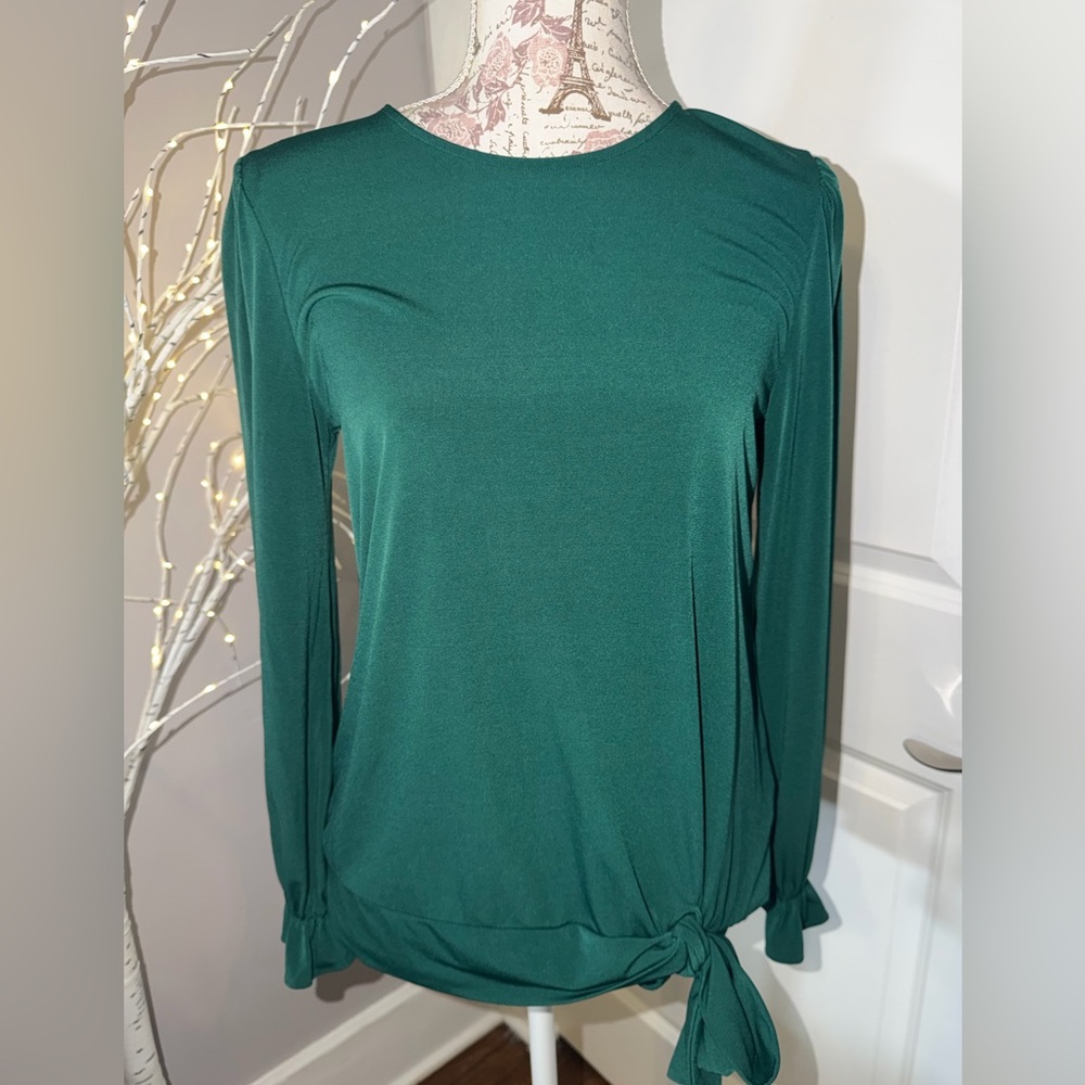 MICHAEL Michael Kors Teal Long Sleeve Top
